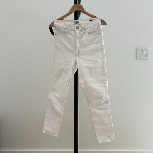 CITIZEN of HUMANITY High Rise Slim Ankle White Jeans - Size 26 - Picture 6 of 14